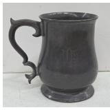 Pewter Mug with Engraved Monogram