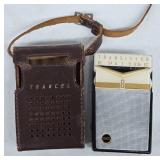 Trancel Transistor Radio with Leather Case