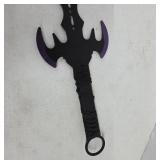 Black and Purple Fantasy Sword with Sheath