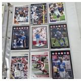 Binder of Football Trading Cards