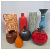 Decorative Vessels and a Candleholder