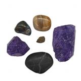 Polished and Rough Gemstones