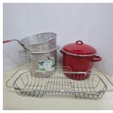Metal Cookware Set with Colander