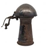 Rustic Metal Industrial Horn, 9' Tall