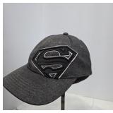 Gray Superman Logo Baseball Cap