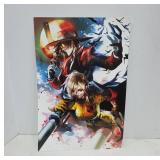 Anime Artwork Print Featuring Action Scene