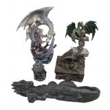 Dragon-Themed Sculptures and Decor for RPG