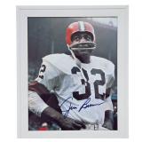 Signed Jim Brown Framed Photo