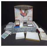 Decorative Box With Assorted Jewelry Cases