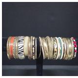 Gold-Toned Assorted Bangle Bracelets