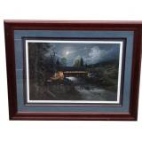 Jesse Barnes Signed ï¿½Bridge to the Pastï¿½ Framed Pr