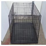 Black Metal Wire Pet Cage With Tray