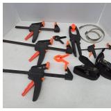 Clamps and Ratchet Straps