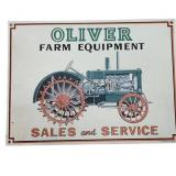 Oliver Farm Equipment Sales Sign