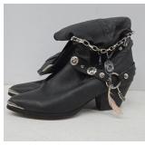 Black Dingo Leather Western Boots