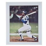 Autographed Hank Aaron Framed Photo