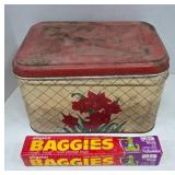 Metal Tin and Alligator Baggies Packaging