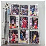 NBA Basketball Cards Binder of 1990s