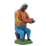 Carved Wood Figure Signed by Daniel Strawser