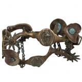 North & Judd Western Spur Set with Horse Motif
