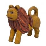 Hand-Carved Wooden Lion by Hotzman