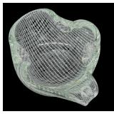 Harrtil Harrachov Glass Bowl With Lattice Pattern