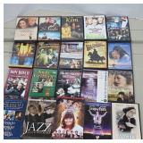 DVD Collection Featuring Various Films and Series