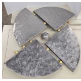 Metal and Brass Wall Sculpture