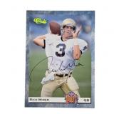 Autographed Rick Mirer Classic Games Card