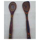 Multicolored Wooden Utensils Set