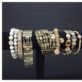 Gold-Tone and Bead Bracelet Assortment