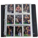 Binder of Basketball Trading Cards