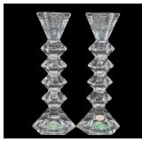 Shannon Crystal Hexagonal Candlesticks