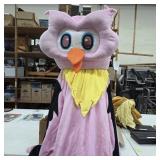 Adult Pink Owl Mascot Costume