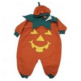 Infant Pumpkin Costume Romper With Hat