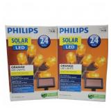 Philips Solar Powered Orange LED Lights