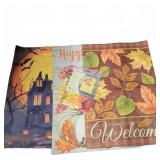 Autumn and Halloween Garden Flags Assortment