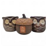 WoodWick Autumn Orchard Ceramic Candles