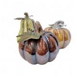 Ceramic Pumpkin and Gourd Decor Sculptures