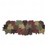 Beaded Pier 1 Imports Leaf Motif Table Runner
