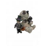 Halloween Mummy and Skeleton Figurines
