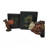 Boyds Bears Halloween Figurines with Boxes