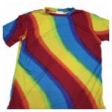 California Costume Rainbow Shirt Adult Large
