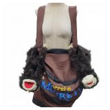 Used Barrel of Monkeys Adult Costume with Faux Fur