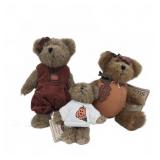 Boyds Bears Plush with Fall Outfits