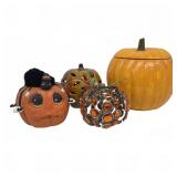 Pumpkin Decor Figurines and Jar