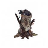 Blue Sky Halloween Tree Stump Figurine