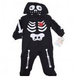 Small Wonders Newborn Skeleton Costume New