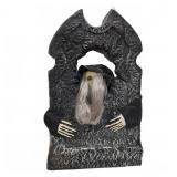 Animated Grim Reaper Tombstone Decoration