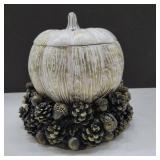 Pumpkin Shaped Candle with Lid